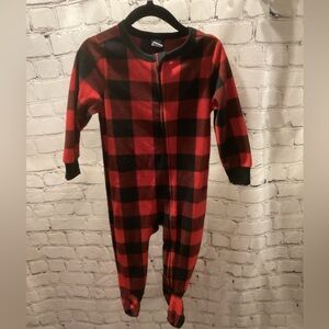Toddler Red Buffalo Plaid Onesie
